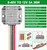 EAGWELL DC 8-40v to 12v Converter 3A 36W Step Down Converter Voltage Reducer IP68 Waterproof Transformer for Golf Cart Truck Boat Vehicle