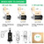 10 Pack Tool Box Lock with Keys, 5/8" RV Storage Lock Keyed Alike, Cabinet Lock Cam Locks for Toolbox Lock Replacement Mailbox RV Compartment Locks with Manual (Black -10 Pack, 5/8 Inch)