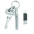 TRUE TelePen Stainless Steel Telescoping Utility Keychain Ballpoint Pen: Smallest Pocket Penwith Ink Refills, Coolest Accessories, Dad Gadget