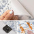 WY-BSO Adhesive Shelf Liner,Light Blue Textured Floral Contact Paper for Cabinets,Vinyl Film Decorative Drawer Liner for Bedroom Dresser Sticker (Light Blue, 17.3 inch x 118 inch)