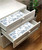 WY-BSO Adhesive Shelf Liner,Light Blue Textured Floral Contact Paper for Cabinets,Vinyl Film Decorative Drawer Liner for Bedroom Dresser Sticker (Light Blue, 17.3 inch x 118 inch)