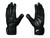 Elite Leather Gym Gloves with Built in 2" Wide Wrist Wraps Grip & Design for Weightlifting Power Lifting Bodybuilding & Strength Training Workout Exercises (Full Fingers Black, Medium)