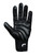 Elite Leather Gym Gloves with Built in 2" Wide Wrist Wraps Grip & Design for Weightlifting Power Lifting Bodybuilding & Strength Training Workout Exercises (Full Fingers Black, Medium)