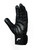 Elite Leather Gym Gloves with Built in 2" Wide Wrist Wraps Grip & Design for Weightlifting Power Lifting Bodybuilding & Strength Training Workout Exercises (Full Fingers Black, Medium)