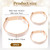 Bra Strap Holders for Slipping Bra-Strap Clips Elastic Bra-Strap Holder Adjustable Keep Bra Straps In Place (Skin Color