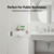 Feeloco Commercial Vacant Occupied Bathroom Lock - Privacy Door Lock with Indicator Sign, Stainless Steel, Fits 1-3/8" to 2" Door, for Restroom Stall, Office, Gym, Silver