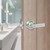 Feeloco Commercial Vacant Occupied Bathroom Lock - Privacy Door Lock with Indicator Sign, Stainless Steel, Fits 1-3/8" to 2" Door, for Restroom Stall, Office, Gym, Silver