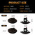 DERMOKA LED Dually Bed Fender Side Marker Lights For 1999-2010 Ford F250 F350 F450 F550 Super Duty Trucks Smoked Len (White Led)