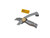 Zeluga 19-524 Fixed Blade Utility Knife with Die Cast Aluminium Housing, Quick Blade Change, 10 Blades Included