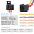 EHDIS 5 Packs Car Relay with Harness Truck Motor Heavy Duty 5-Pin 80A 12V On/Off Normally Open SPDT Relay Socket Plug 5 JD2912-1Z-12VDC 80A 14VDC