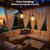 ALL FORTUNE Battery Operated Hanging Chandelier Outdoor, Set of 2 with Remote, No Wiring, Boho Copper Wire Beaded Pendant Light, IP55 Weatherproof, Dimmable Timer, for Gazebo Pergola Porch Patio Decor