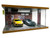 1/24 Scale Die-cast Car Garage Display Case with Clear Acrylic Cover and LED Lighting for 2 Parking Space (Route 66)