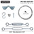 SANKINS Anti-Sag Gate Kits for Wooden Fence, Zinc Plated Steel, Gate Support Cable Kit Hardware, Gate Sag Frame Kit Hardware for Wooden Fence, Wood Gate Door Repair Kit for Outdoor, 1 Pack, Silver