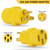 Rvhouse 6-50P to 14-50R EV Charger Adapter, 50A 240V