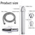 Metal Nozzle Clean Shower Head, 2 Shower Heads 3 Aluminum Cleaner Flushing Cleansing System with 59 inch Hose and Water Tank Hook, Silver