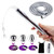 Metal Nozzle Clean Shower Head, 2 Shower Heads 3 Aluminum Cleaner Flushing Cleansing System with 59 inch Hose and Water Tank Hook, Silver