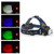 TotaLohan 4 in 1 Multicolor Headlamp 800 Lumen Zoomable One Mode White Red Green Blue Light, Hunting Headlight