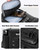 SafeDelux Lunch Bag with Combination Lock, Lunch Box for Men Women, Adjustable Shoulder Strap & Leakproof Soft Cooler for Commute, Travel & Gym (Black)
