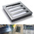 Cast Iron Drain Grate, 9 * 9 in Outdoor Drain Cover, Heavy Duty B125 Class Channel Grate, Black Square Drainage Grate, Metal Sewer Grate for Concrete Floor, Yard, Driveway & Garage.