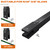 Shower Door Rod, 18 1/5"(462mm)-31 7/10"(805mm) Length Stainless Steel Ceiling-to-Glass Support Bar, for 5/16"(8mm) to 3/8"(10mm) Thick Frameless Glass Door, Matte Black Bracket