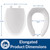 Mayfair 18440EC Open Front Toilet Seat and Lid, Easy Clean Hinges and Durable Wood Seat, Made in USA, Elongated, White