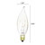 KOR (Pack of 12 15 Watt Clear Candelabra Base (E12) Flame Tip 120V Decorative Dimmable Chandelier Lights Bulbs