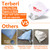 Terberl 100Pack 100Micron Paint Strainers Paint Filter with Silicone Funnel