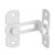 INIRET 4 Packs Matte White 90 Degree Flip Barn Door Lock Latches，Stainless Steel Gate Latch Security Door Latch for Barn Door Safety Door Lock,Sliding Door Antique Lock Wine Cabinet Closet