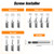 Nuovoware Damaged Screw Extractor Set, Upgraded 33 PCS Easy Out Stripped Screw Extractor Kit, All-purpose HSS Broken Screw Remover Set with 2 Magnetic Extension Bit Holder & Socket Adapter