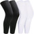 smilixin 2 Pairs Leg Sleeves,Full Leg Compression Sleeve for Men Women,Long Knee Sleeve with Anti-slip Silicone Strips (L)