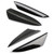 IKON MOTORSPORTS, Front Canards Splitters Compatible with Most Vehicles, Universal V3 Style 4 Pieces Real Carbon Fiber CF