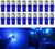 BlyilyB 20-Pack Blue Replacement Stock # 194 T10 168 2825 W5W 175 158 Bulb 5050 5 SMD LED Light 12V Car Interior Lighting For Map Dome Lamp Courtesy Trunk License Plate Dashboard Parking Lights