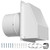 8 Inch Hooded Wall Vent with Screen and Damper, Galvanized Steel Dryer Vent Cover Outside, Wall Vent Cover Cap Exterior Air Exhaust Fan for Kitchen Range Hood HVAC Duct Dryer Vent
