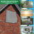 8 Inch Hooded Wall Vent with Screen and Damper, Galvanized Steel Dryer Vent Cover Outside, Wall Vent Cover Cap Exterior Air Exhaust Fan for Kitchen Range Hood HVAC Duct Dryer Vent