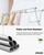 Vikaqi Clothes Drying Rack 95 Inches Folding Outdoor Indoor, Drying Rack Clothing Collapsible, Foldable Laundry Drying Rack, Heavy Duty Stainless Steel Clothesline, 20 Hooks 12 Clips