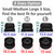 IiEXCEL Powerbeats Pro 2 Double Flange Ear Tips, 6 Pairs S/M/L Replacement Soft Silicone Rubber Flexbiel Gel Eartips Fit in Case Accessories Compatible with Powerbeats Pro 2nd - 2 Flange Black