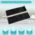 NOVINO 8PCS Boat Trailer Bunk Slides Pads and 2PCS Boat Trailer Slide Bunk Enders for Launching& Loading on/Off Easier, 3" x 10" Black Glides Slicks