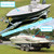 NOVINO 8PCS Boat Trailer Bunk Slides Pads and 2PCS Boat Trailer Slide Bunk Enders for Launching& Loading on/Off Easier, 3" x 10" Black Glides Slicks