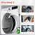 EUDEMON Baby Safety Washer/Dryer Door Stopper,Front Load Washer Door Prop for Kids, Child Washing Machine Door Holder, Safety Door Lock for Washer & Dryer (1 Pack,White)