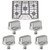 WUVYFWN 5 Pack AEZ73293801 Burner Control Knob Replacement,Compatible with LG Range/Stove Gas Cooktop,Burner Control Knob Assembly Replaces EBZ60710601,2025031,AH3639420,EA3639420,AP5594929,PS3639420