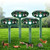 4 Pack Upgraded Sonic Fortress Pro Deer Repellent Rabbit Deterrent Solar Animal Repellent Ultrasonic Outdoor with Motion Sensor for Skunk Cat Raccoon Squirrel Fortress Pro for Yard Garden