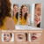 deweisn Floor Mount Tri-Fold Lighted Vanity Mirror with 21 LED Lights, Touch Screen and 3X/2X/1X Magnification, Two Power Supply Modes Make Up Mirror,Travel Mirror