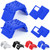 DaisyInner 2 Pcs Moto Starting Block Aid Adjustable 3-9" Starting Blocks Motorsport Foot Stool Dirt Bike Accessories for E Bikes Youth Moto Crossers Touring Motorcycles (Blue)