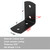 10 Pcs 2'' x 2'' L Bracket, Black Corner Bracket for Wood Furniture