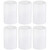 6-Pack White Frosted Glass Shade Covers, Elegant Glass Lamp Shade Replacements for Light Fixtures, 1-5/8-inch Fitter Cylinder Globe Glass Shades for Pendant Chandeliers Wall Sconces Bath Vanity Lights