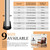 VOCOMO 5/8" Round Rubber Chair Leg Tips Caps, 16 Pack Small Chair Leg Floor Protectors Small Furniture Legs Caps Non Slip Reduce Noise for Hardwood Floors (Black, Fit: 16mm to 17mm)