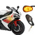 iTobest Flush Mount LED Turn Signal Light for Motorcycles - Compatible with Yamaha YZF R1 R3 R6 R6S FJ 09 FZ MT 07 09 (Smoke)