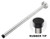 BokWin 12 Inch Wall-Mounted Door Stopper, Extra Long Door Stop, Heavy Duty Stainless Steel Door Stopper with Sound Dampening Rubber Bumper for Protects Your Walls from Damage