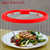 Microwave Splatter Cover Glass Cover Splatter Guard Lid with Collapsible Silicone for Food Pot Cover Plate Cover