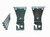 Shade Doctor of Maine 2 1/2" Universal Mount Extension Brackets for Roller Window Shades with a Metal Roller